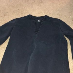 All black pullover no hood